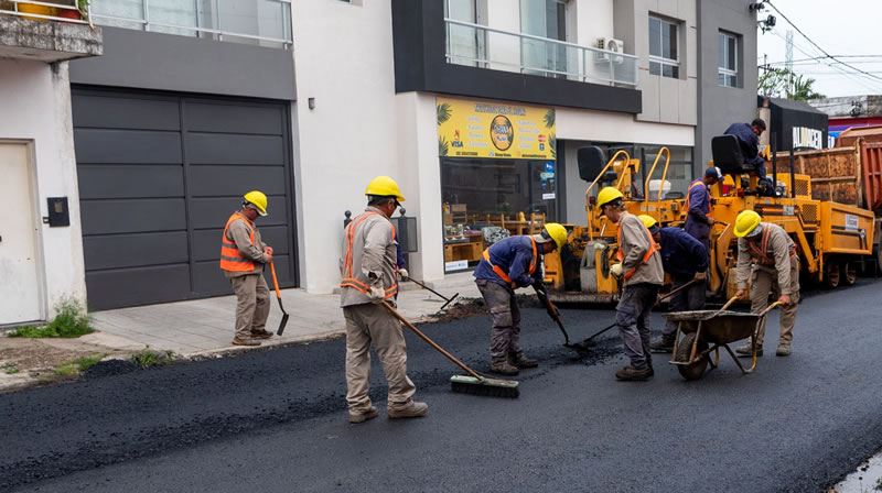 Desarrollo Urbano: Avanzan las obras de repavimentación, pavimentación y mejora de calles