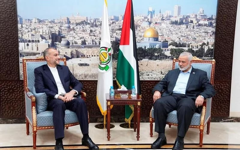 El líder de Hamas se reunió con el Ministro de Exteriores  de Irán en Qatar para evaluar la situación en Gaza