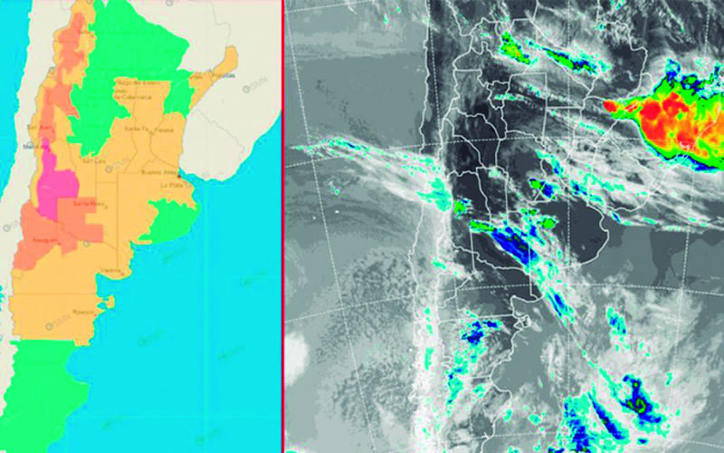 Toda la provincia en alerta amarilla por tormentas aisladas y posibilidad de granizo