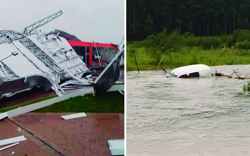 Un fuerte temporal azotó varios departamentos de la provincia de Entre Ríos: Hay dos personas fallecidas