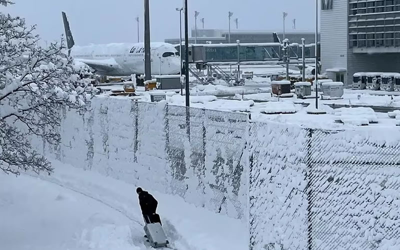 Las impresionantes imágenes de la tormenta de invierno en Alemania, Austria, Suiza y República Checa