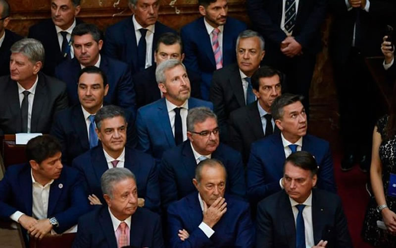 Frigerio presente en las asunciones de Milei, Pullaro y Romero