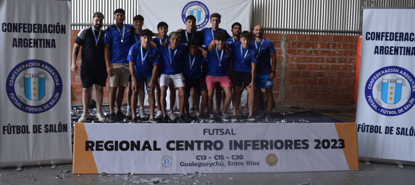 Concordia en el podio del fútbol de salón regional