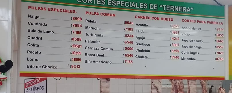 Aumento exorbitante en carnicerías de Concordia: El asado supera los 9 mil pesos por kilo