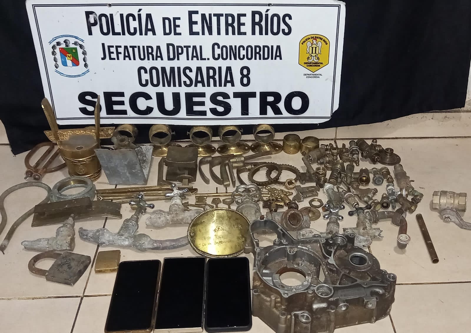 Secuestraron más de 300 kilos de metales relacionados a la compraventa de bronce y cobre