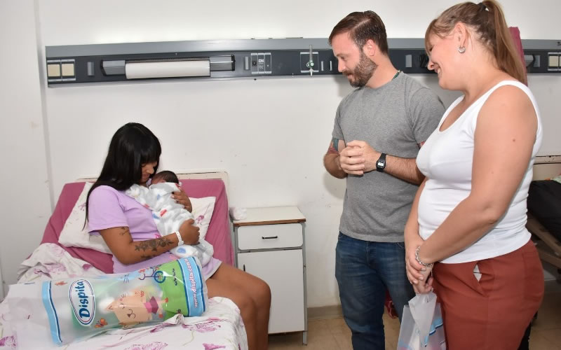Misael, es el primer bebé del año nacido en Concordia