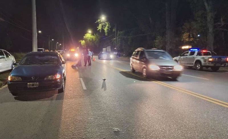 Mujer mayor cruzaba por Av. Monseñor Rosch y fue chocada por un auto