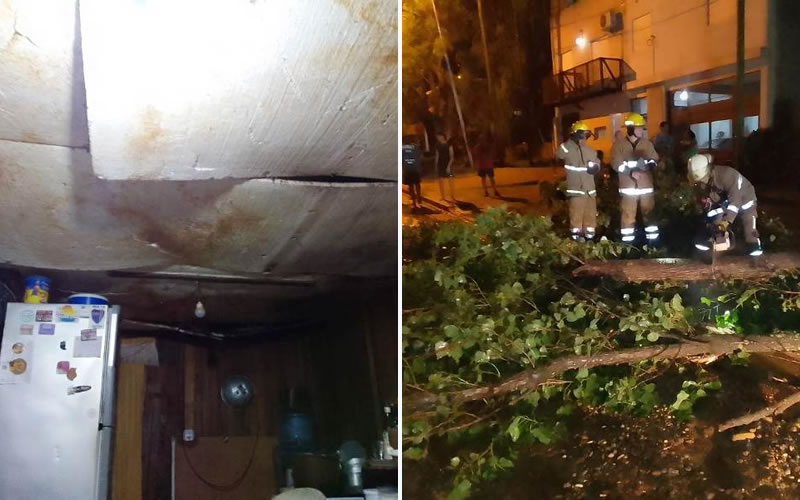 Tras el fuerte temporal se asiste a familias afectadas