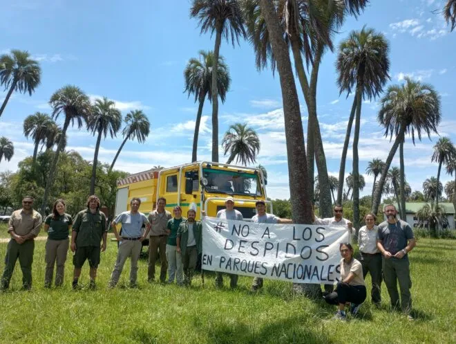 Los empleados del Parque Nacional el Palmar reclaman por la no renovación de sus contratos