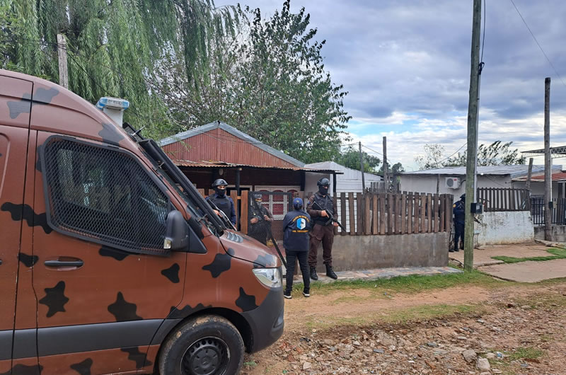 Allanan viviendas que habian sido allanadas con anterioridad y secuestran droga