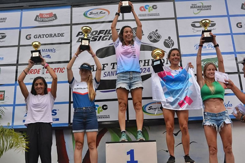 Con alrededor de 500 participantes: Mateo Bustos Pecaut y Romina Palacio se quedaron con el Half Triatlón de Santa Ana