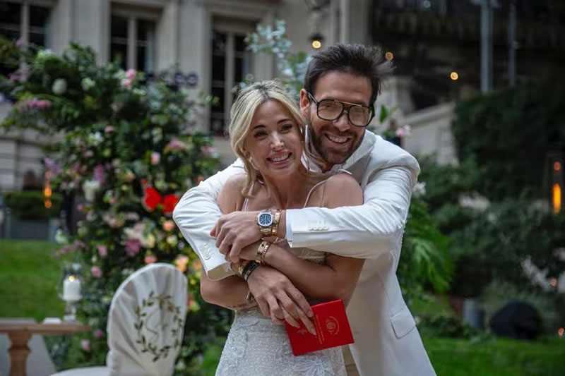 Jesica Cirio y Elías Piccirillo se casaron en una boda íntima en el Palacio Duhau: “Esto es un proyecto de vida”.