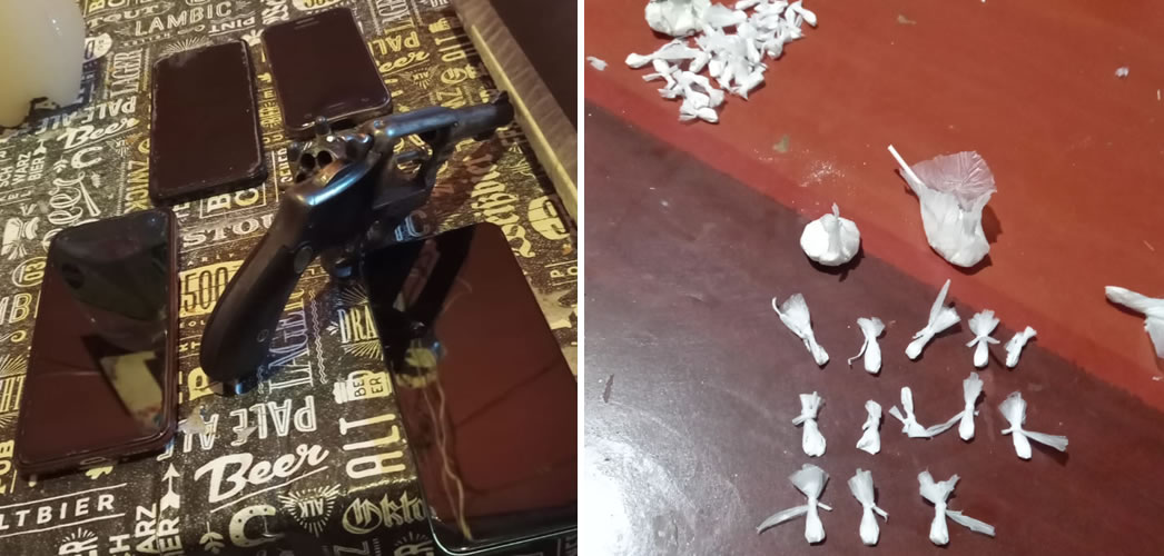 Secuestran armas, celulares y detienen a dos mujeres en múltiples allanamientos por drogas