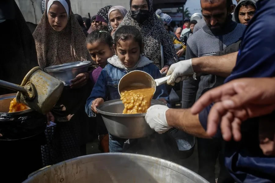 Unicef aseguró que 90 % de los niños en Gaza carecen de alimentos