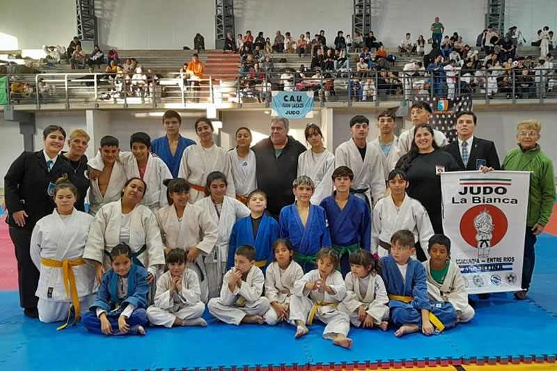 La Delegación de La Bianca obtuvó varias medallas en Competencia Binacional de Judo