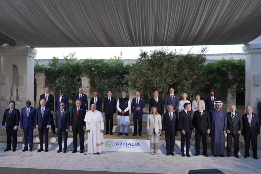 El presidente Javier Milei participó de la Cumbre de Líderes del G7 en Italia