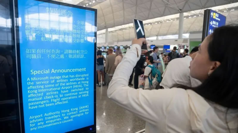 Cómo China logró evitar lo peor del apagón informático de Windows que afectó a gran parte del mundo