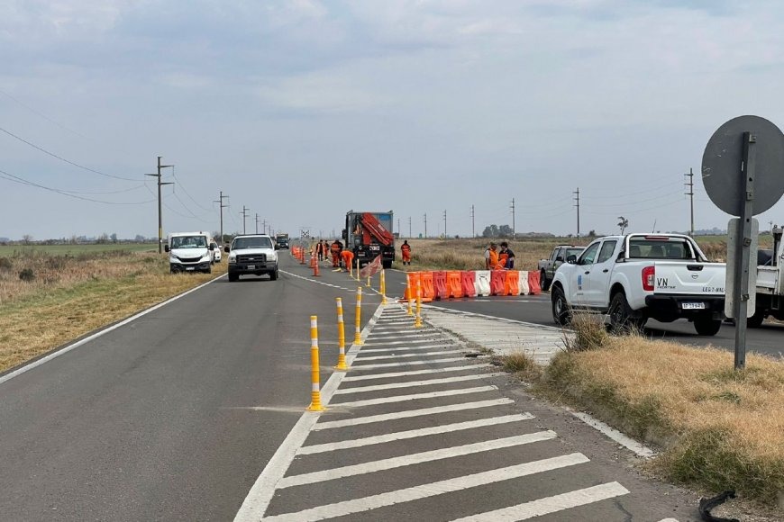 Recomiendan a automovilistas «circular con precaución» por los arreglos en Ruta 18
