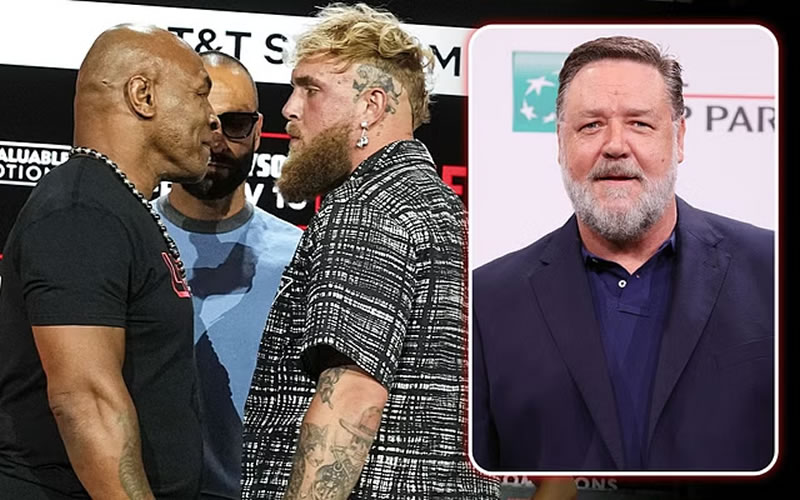 La impactante advertencia de Russell Crowe sobre la pelea de Jake Paul vs Mike Tyson: “Es aterrador”