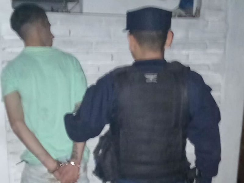 Joven al descender de un colectivo le arrebató el celular a una mujer