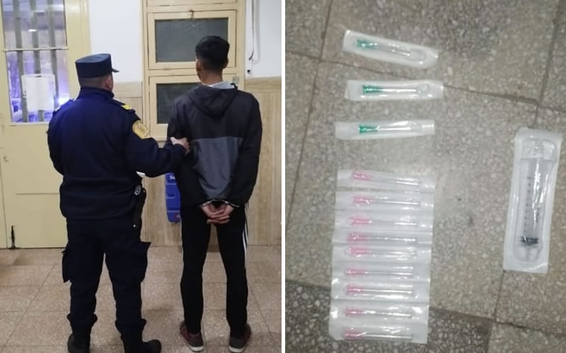 Fueron descubiertos cuando intentaban robar insumos del Hospital Heras