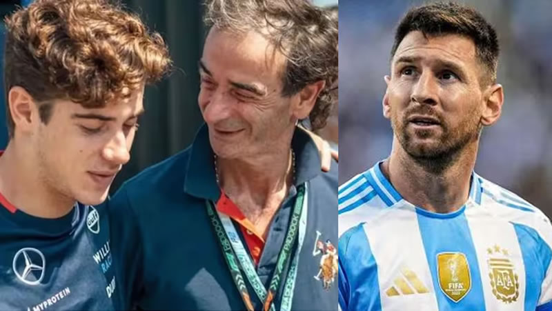 El padre de Colapinto contó que su hijo habló con Messi: «Se deben un almuerzo»