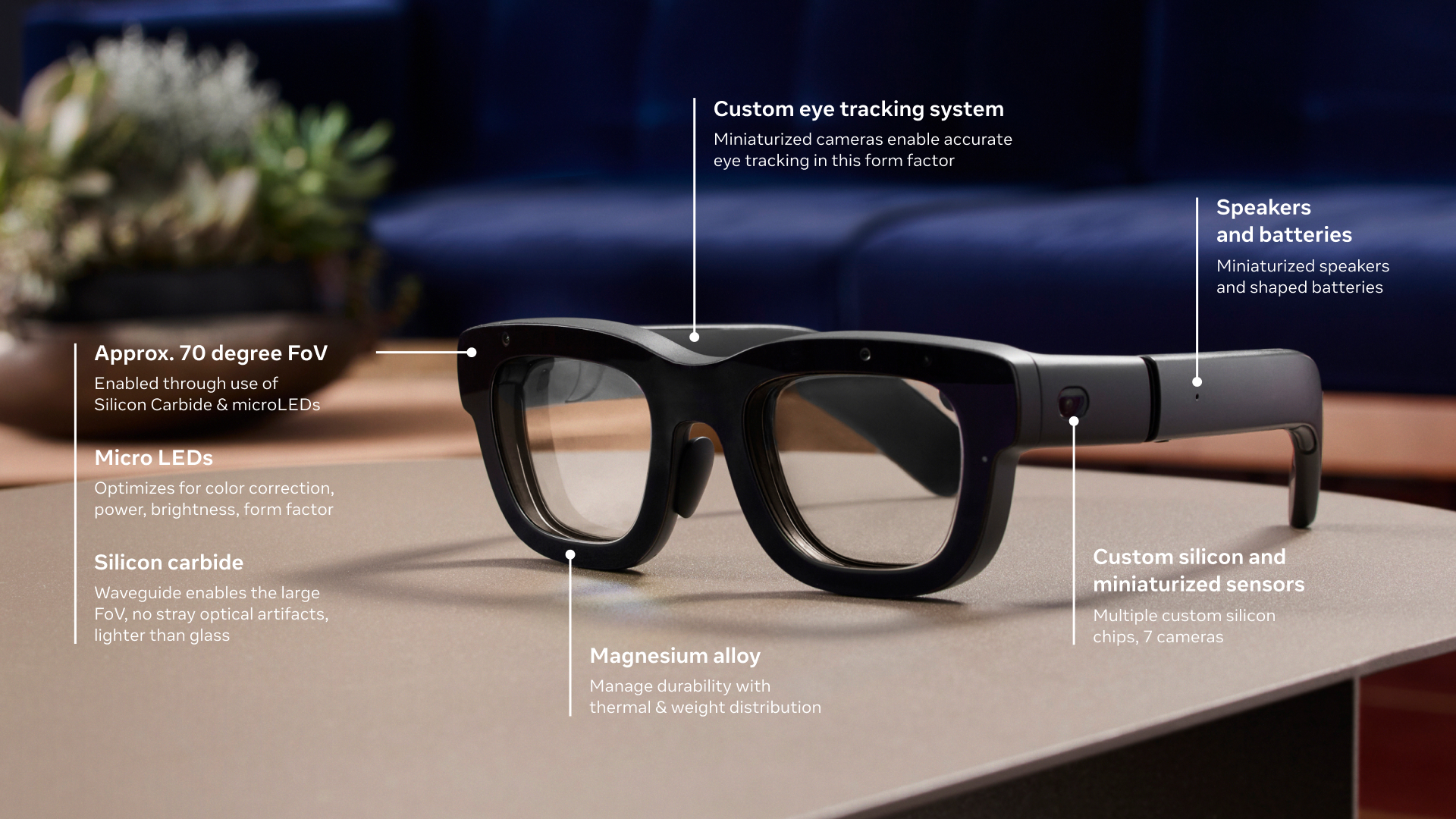 Meta presenta Orion, su prototipo de gafas de realidad aumentada ligeras y sin cables, y novedades para las Ray-Ban Meta