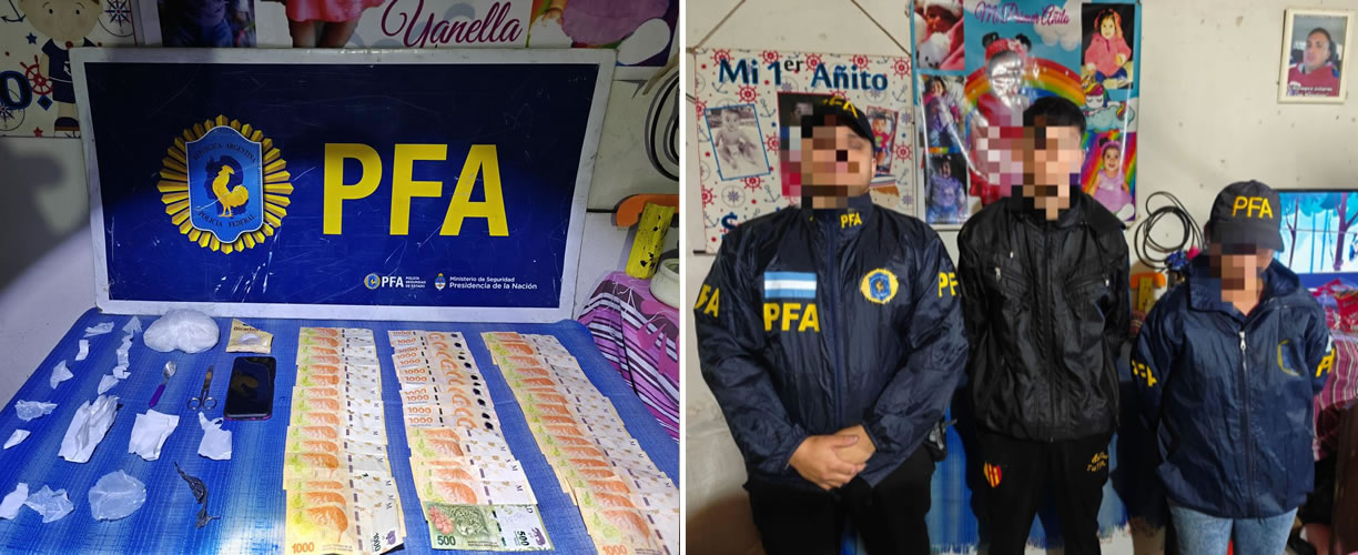 La Policia Federal desmanteló puntos de venta y secuestra droga valorada en más de $1 millón