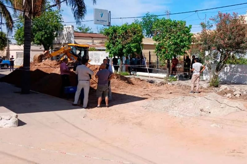 Empleado de un municipio entrerriano murió tras quedar atrapado bajo la tierra