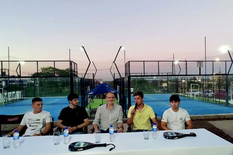 El gobierno provincial acompaña el primer torneo profesional de pádel en Paraná