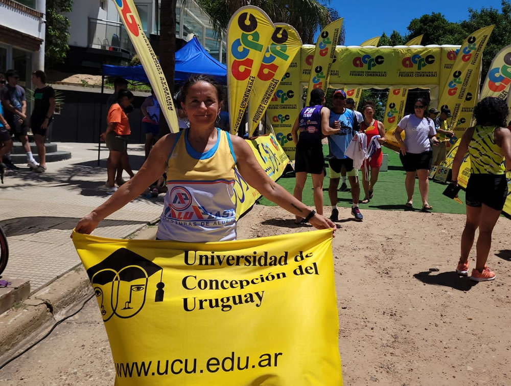 Betina Bonnin en el Campeonato de Triatlón