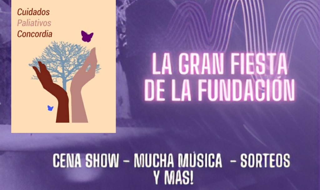 El proximo sábado se realizará la gran fiesta de la Fundación Cuidados Paliativos Concordia