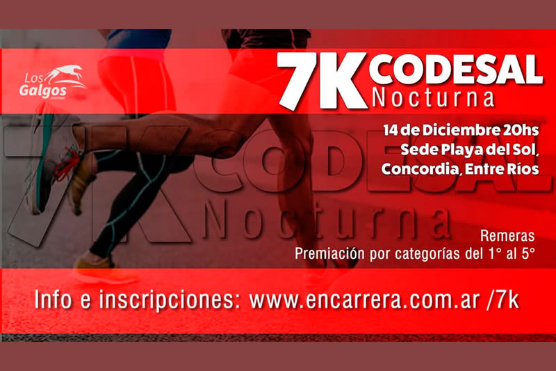CODESAL presenta la Maratón Nocturna 7K en el Lago de Salto Grande