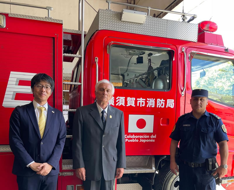 Japón dona autobomba a la Sociedad de Bomberos Voluntarios de Gualeguaychú