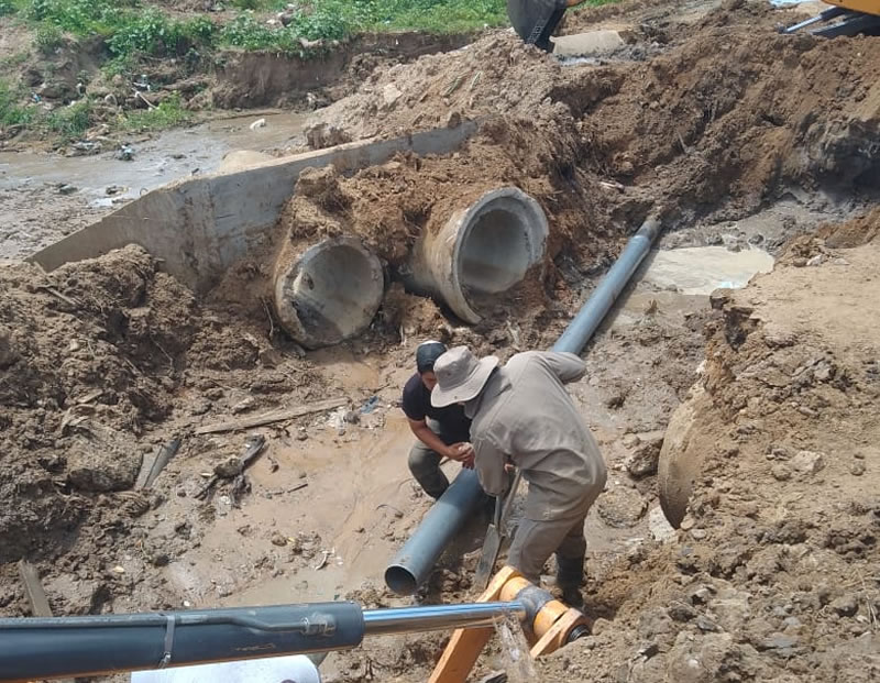 EDOS finalizó con los trabajos de reparación en el sistema de Colonia Roca