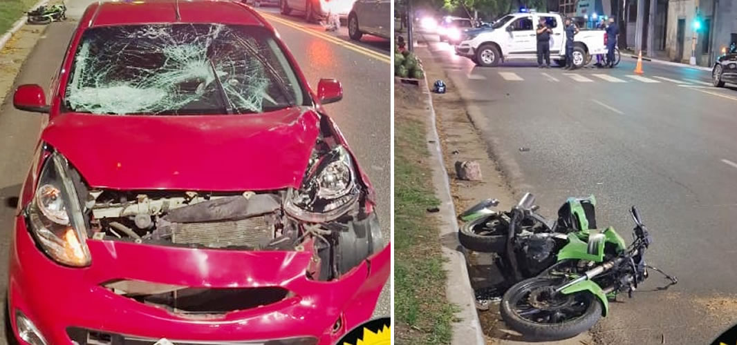 Dos menores de edad habrían ignorado el semáforo en rojo y colisionado con un vehículo