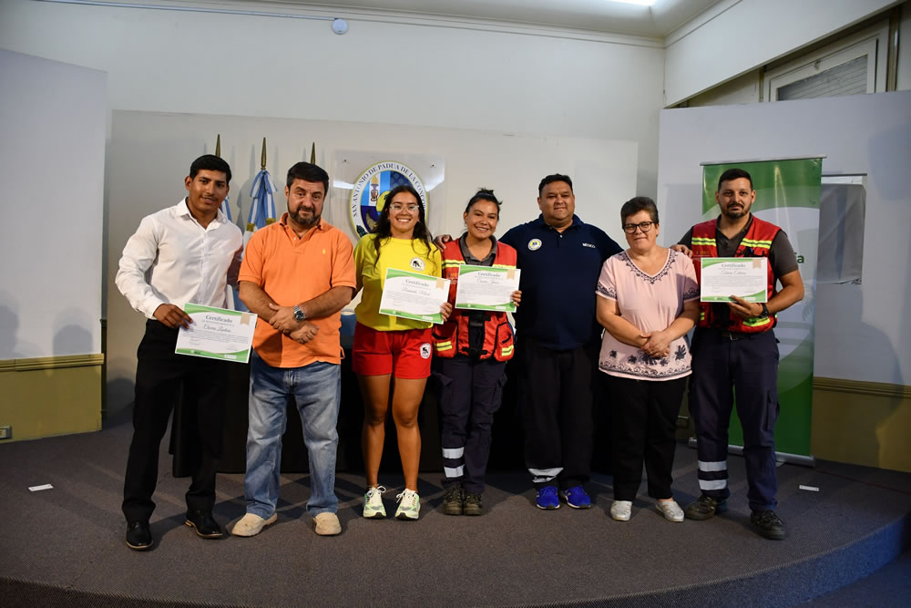 La Secretaría de Salud destacó y reconoció el accionar de socorristas municipales