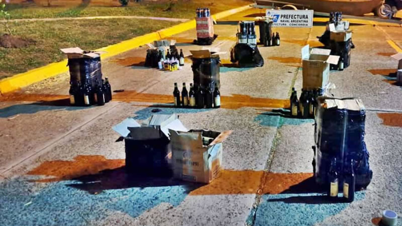 En subasta electrónica, la Aduana de Concordia venderá “lotes” de Fernet decomisados en diversos operativos