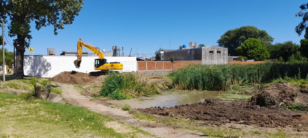 Se recuperó el reservorio de agua de Avenida Presidente Illia