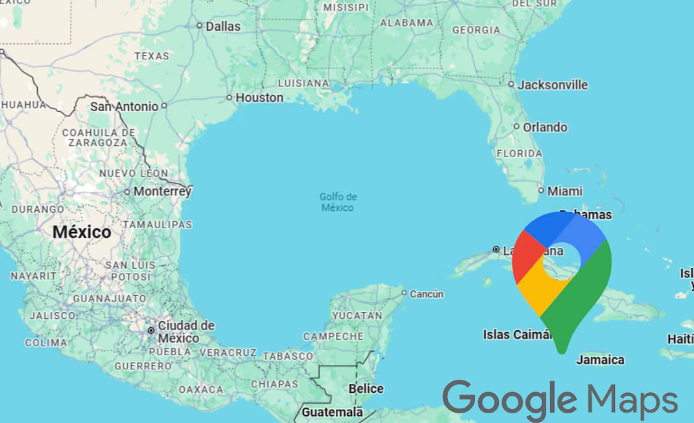 Google le cambiará el nombre al Golfo de México en sus mapas de EE.UU.: Se llamará Golfo de América, como pidió Trump