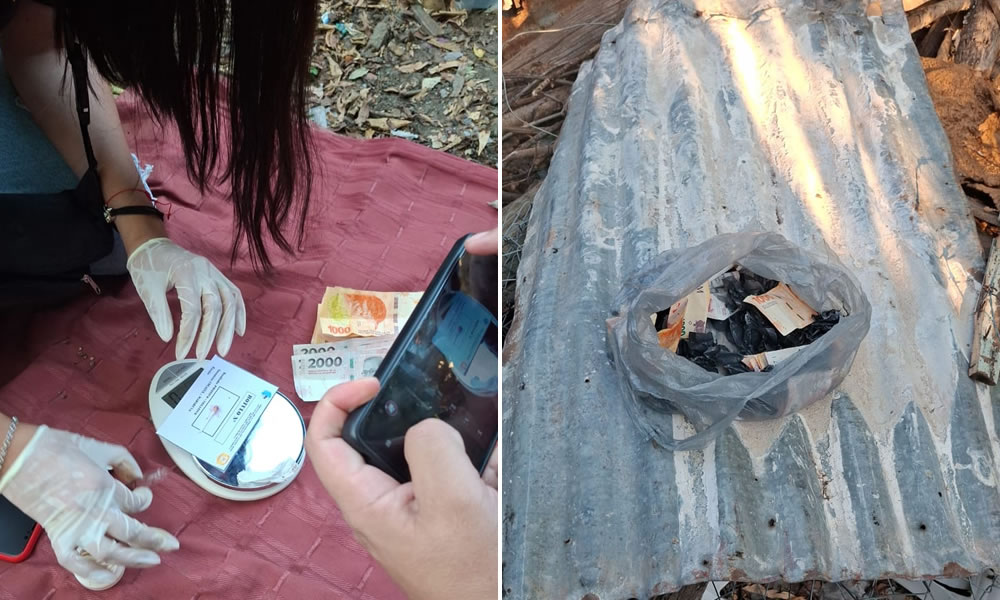 Tras una denuncia por violencia de género, durante allanamientos secuestran droga