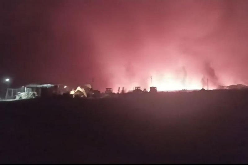 Por un gran incendio en Salto, una nube de humo afectó gran parte de Concordia