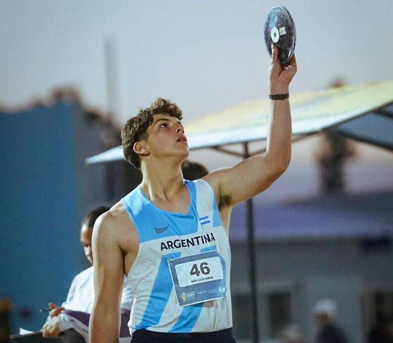 Lanzamiento de disco: Lucas Miño busca llegar a ser un atleta olímpico