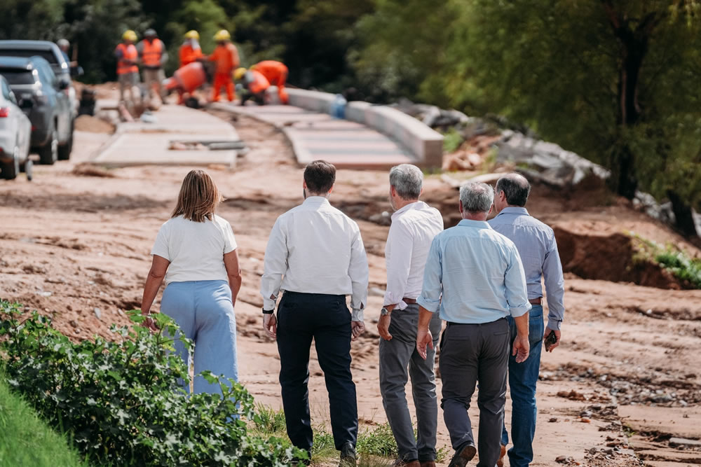 El Gobernador recorrió Concordia y evaluó el estado de la obra en Costanera Nebel