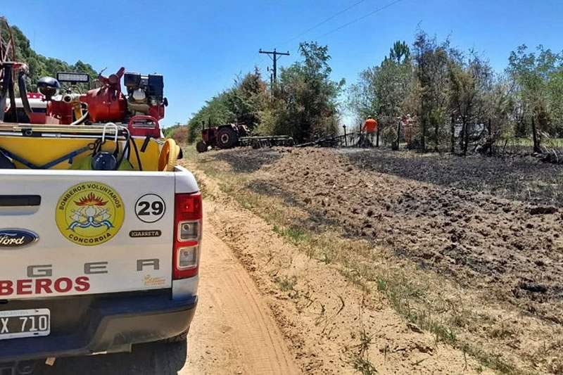 Un hombre falleció mientras intentaba apagar el fuego en unos pastizales de Estancia Grande