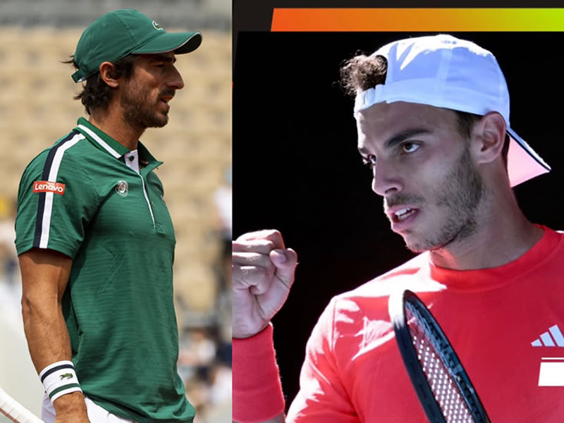 Con Pablo Cuevas, Cerúndolo sumó a un segundo concordiense a su staff