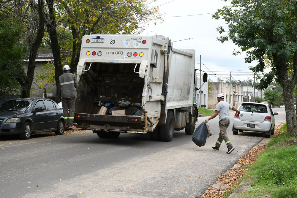 Recolección de residuos por el feriado de Carnaval