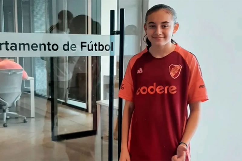 Niña entrerriana cumplió su sueño y se sumará a las inferiores de River