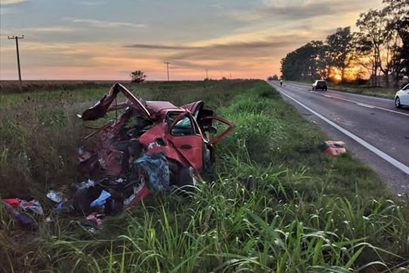 Evolucionan favorablemente las concordienses que protagonizaron un accidente en la ruta 18
