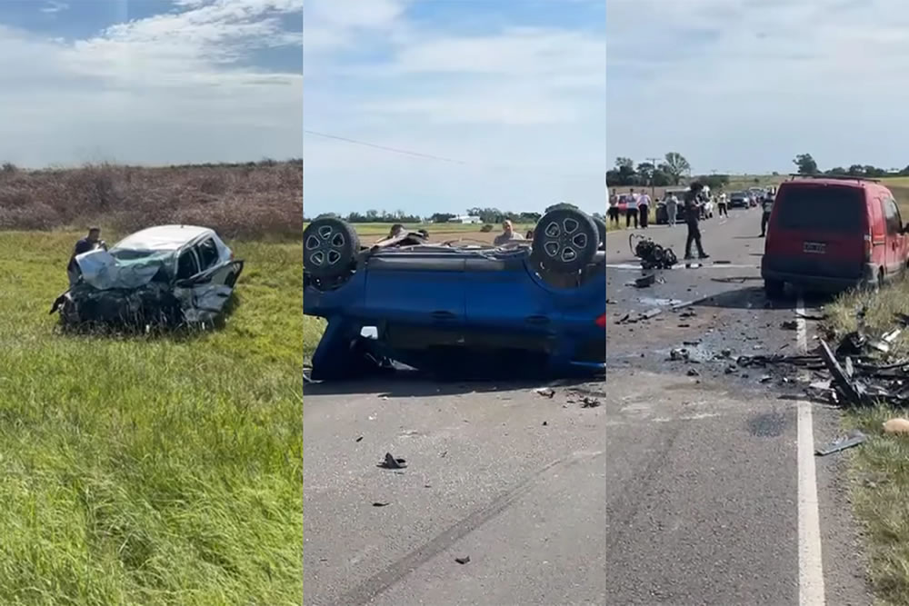Diamante: Murió una de las mujeres heridas tras el violento triple choque en ruta 11